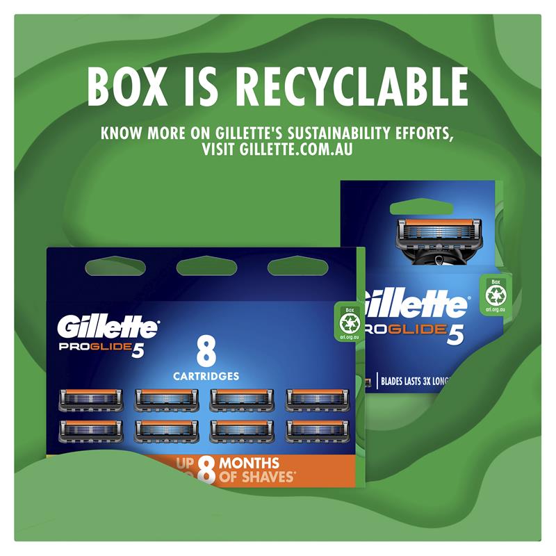 Gillette Fusion Proglide Razor + 2 Blade Refills