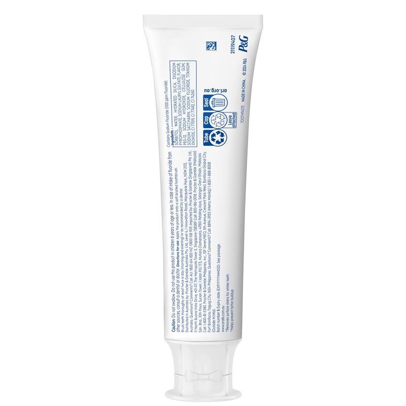 Oral-B 3D White Long Lasting Freshness Whitening Toothpaste - 190g