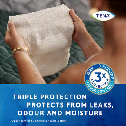 TENA Discreet High Waist Underwear – Large, Crème, 8 Pants