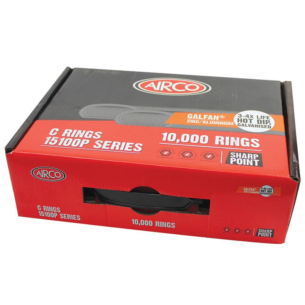 AIRCO 15100P Series C Rings Galfan Coated Box Of 10000 RC00232