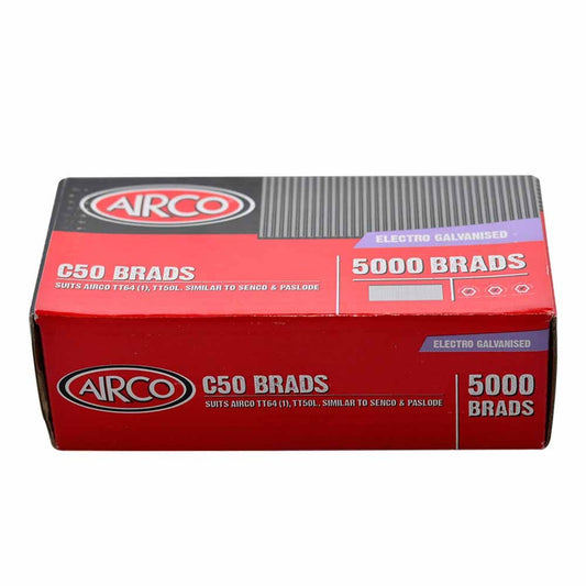 AIRCO 50mm C Series Brads - 5000 Pieces BC16500