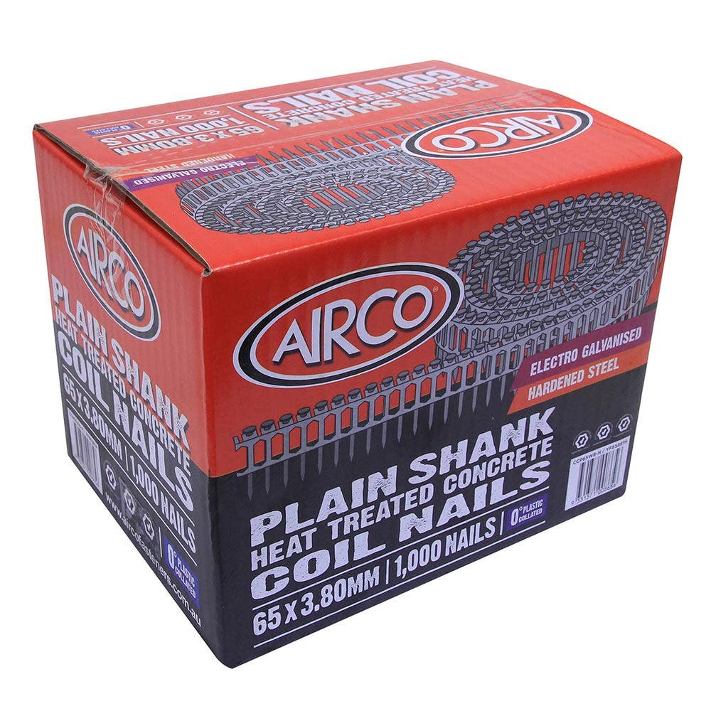 AIRCO Concrete Coil Nail - 65 x 3.8mm YF65381H