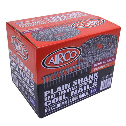 AIRCO Concrete Coil Nail - 65 x 3.8mm YF65381H