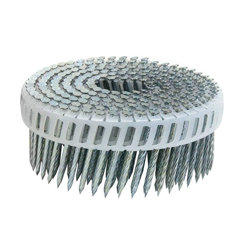 AIRCO Fap Series Coil Nail - Hardened Screw Shank Electro Galvanised - 50mm Box of 6000 YF50250