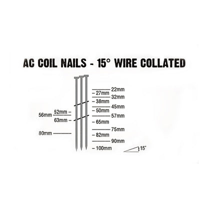 AIRCO Fencing Coil Nail - 56 x 2.5mm YA56251S