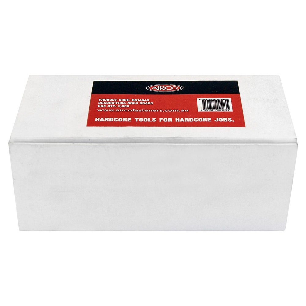 AIRCO ND Series Brad Nails - 64 x 2.1mm BN14640