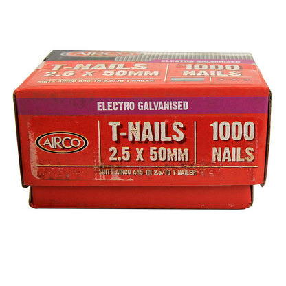 AIRCO T-Nails - 50 x 2.5mm NT25501