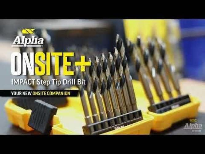 ALPHA 4-13mm 1 4-HX ONSITE+ Step Tip Drill Bit Set - 16 Piece SM16ST
