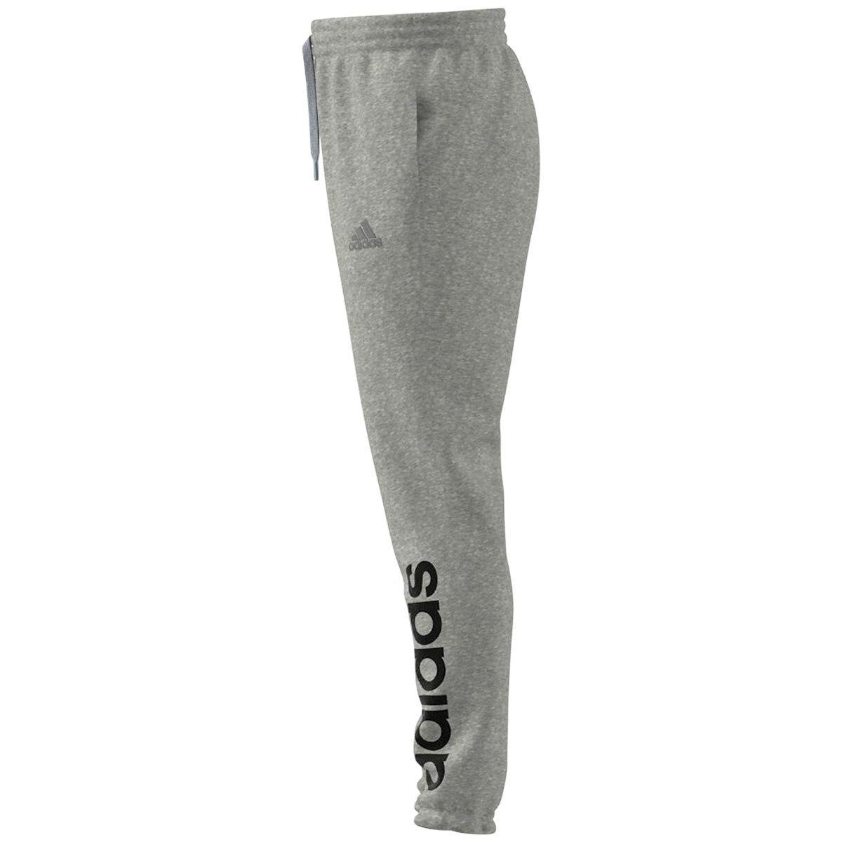 Adidas Essentials Cuff Logo Pant - Heather Grey