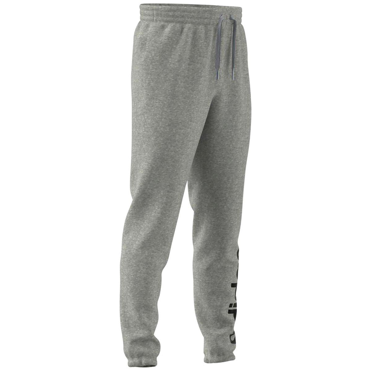 Adidas Essentials Cuff Logo Pant - Heather Grey