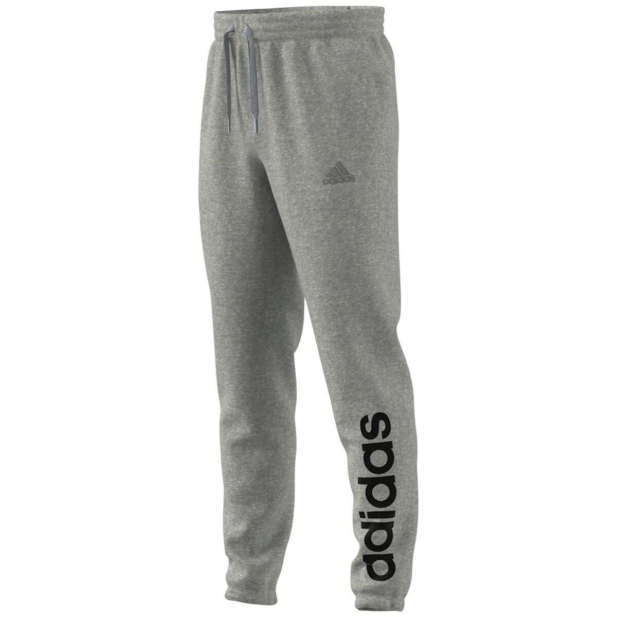 Adidas Essentials Cuff Logo Pant - Heather Grey