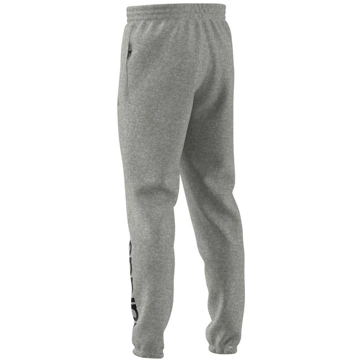 Adidas Essentials Cuff Logo Pant - Heather Grey
