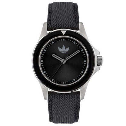 Adidas Originals Expression One Black Dial Nylon Strap Watch AOFH23016
