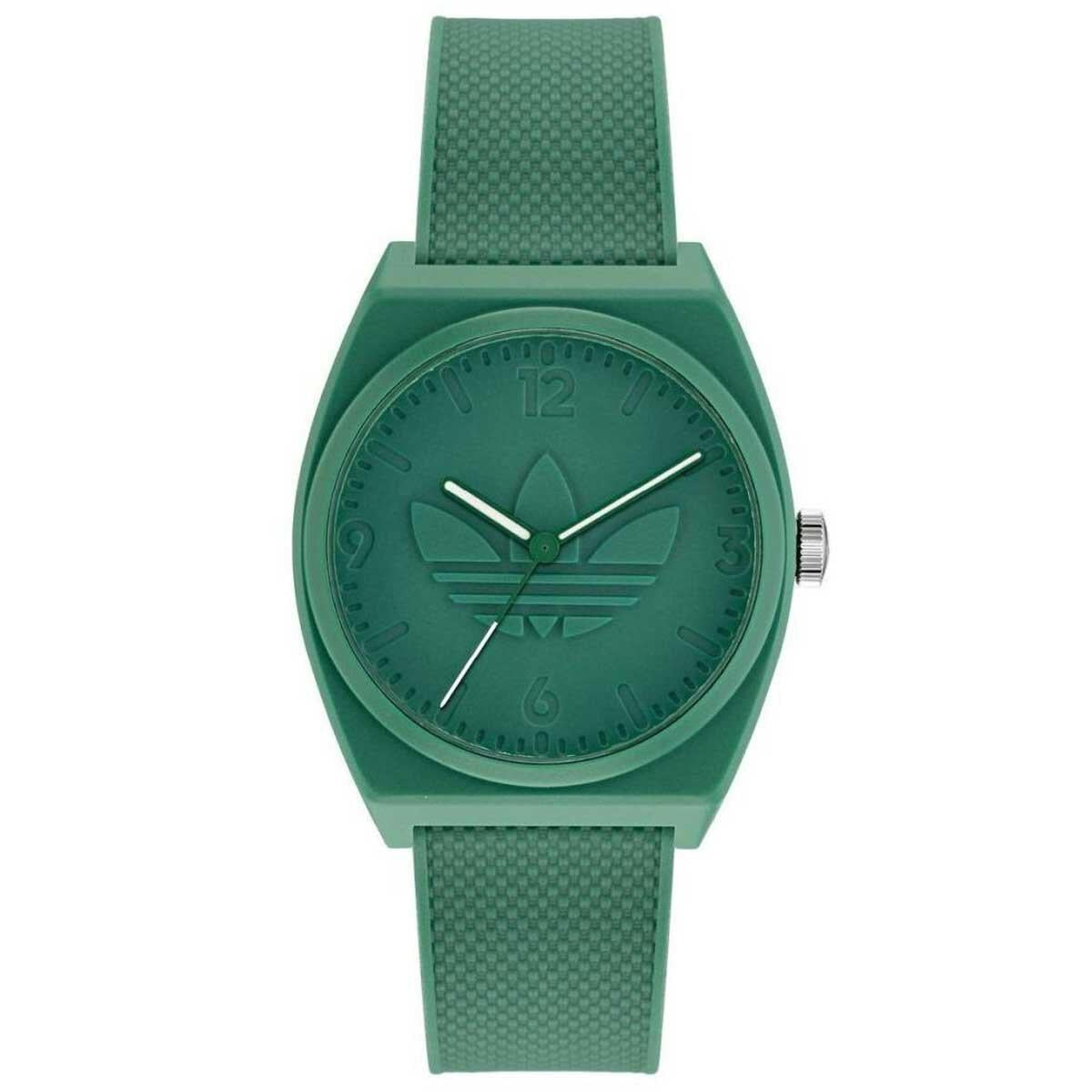 Adidas Originals Project Two Green Resin Strap Analogue Watch AOST22032
