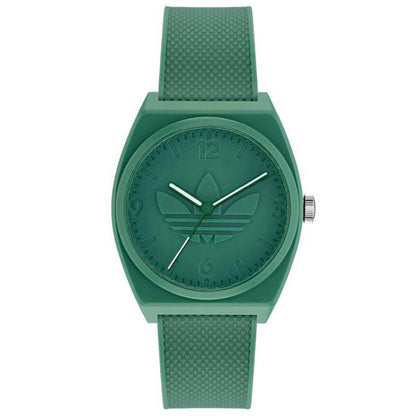 Adidas Originals Project Two Green Resin Strap Analogue Watch AOST22032