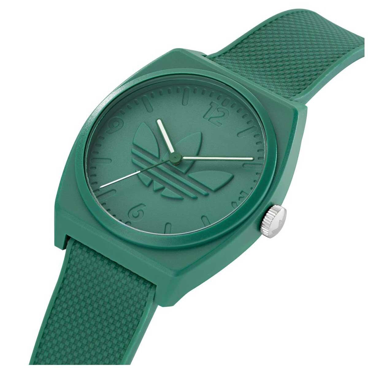 Adidas Originals Project Two Green Resin Strap Analogue Watch AOST22032
