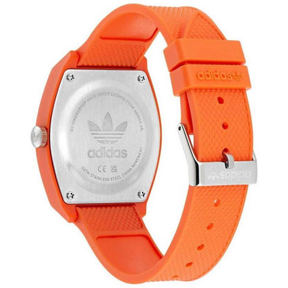 Adidas Originals Project Two Orange Resin Strap Analogue Watch AOST22562