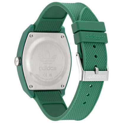 Adidas Originals Project Two Green Resin Strap Analogue Watch AOST22032
