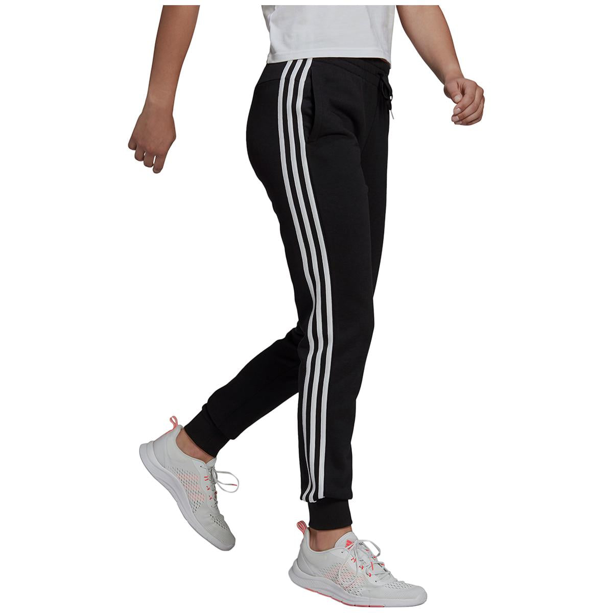 Adidas Women's Fleece Pant Black/White
