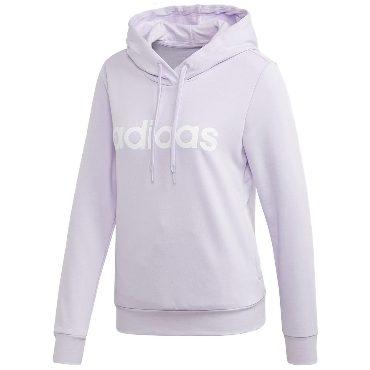Adidas Women's Logo Pullover Hoodie Light Purple