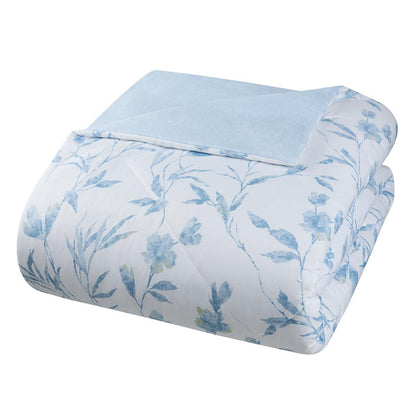 Adorn Home Comforter And Coverlet Queen 6 Piece Set Blue Emilia