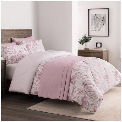 Adorn Home Comforter Queen 6 Piece Set Liney Neutral