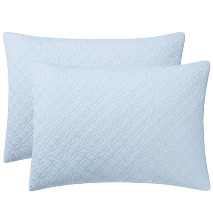 Adorn Home Comforter And Coverlet Queen 6 Piece Set Blue Emilia