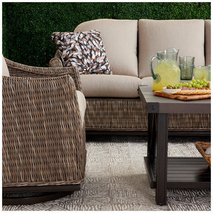 Agio Amelia Woven Deep Seating 4 Piece Set