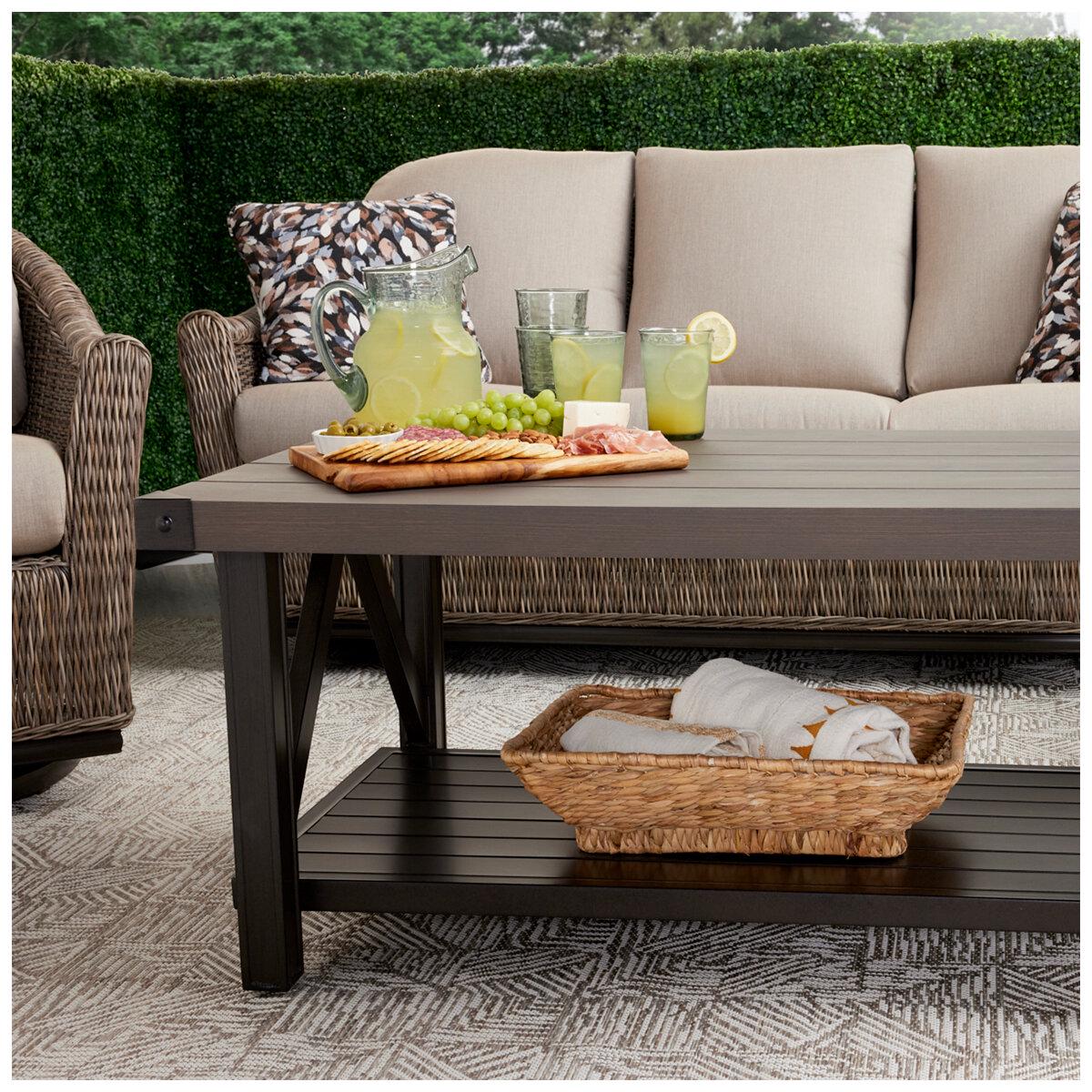 Agio Amelia Woven Deep Seating 4 Piece Set