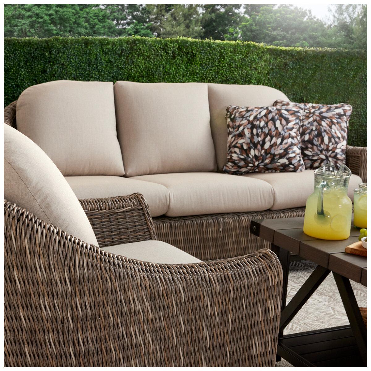Agio Amelia Woven Deep Seating 4 Piece Set