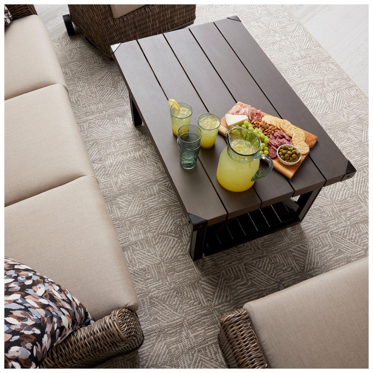 Agio Amelia Woven Deep Seating 4 Piece Set