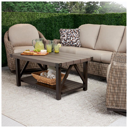 Agio Amelia Woven Deep Seating 4 Piece Set