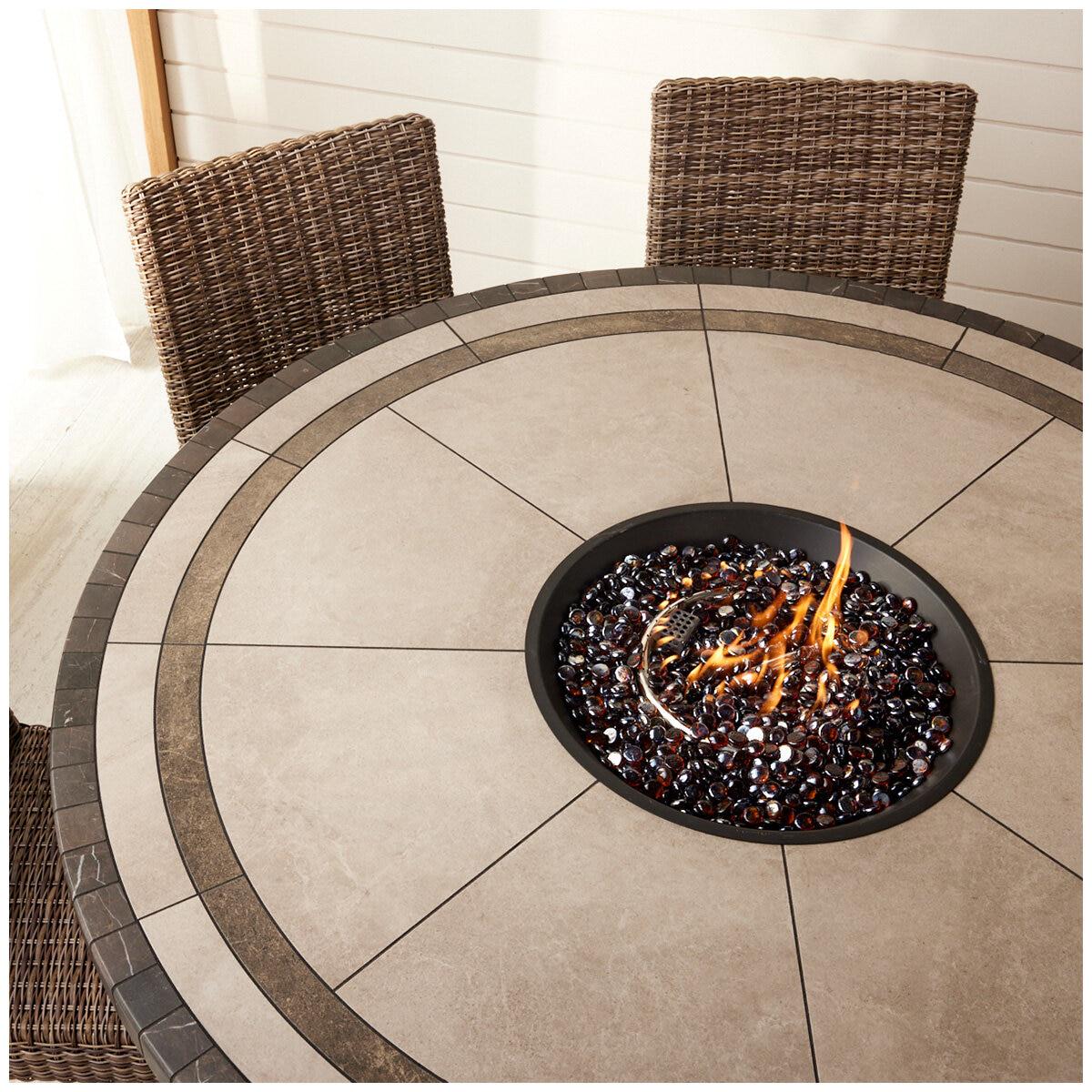 Agio Anderson High Dining Fire 7 Piece Dining Set
