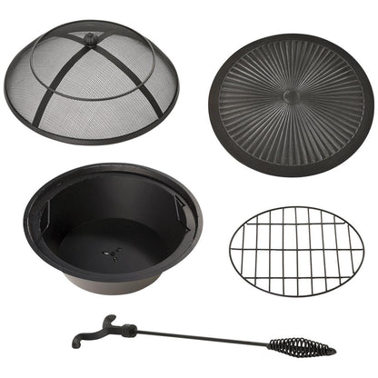 Agio Conway Wood Burner Fire Chat 5 Piece Set
