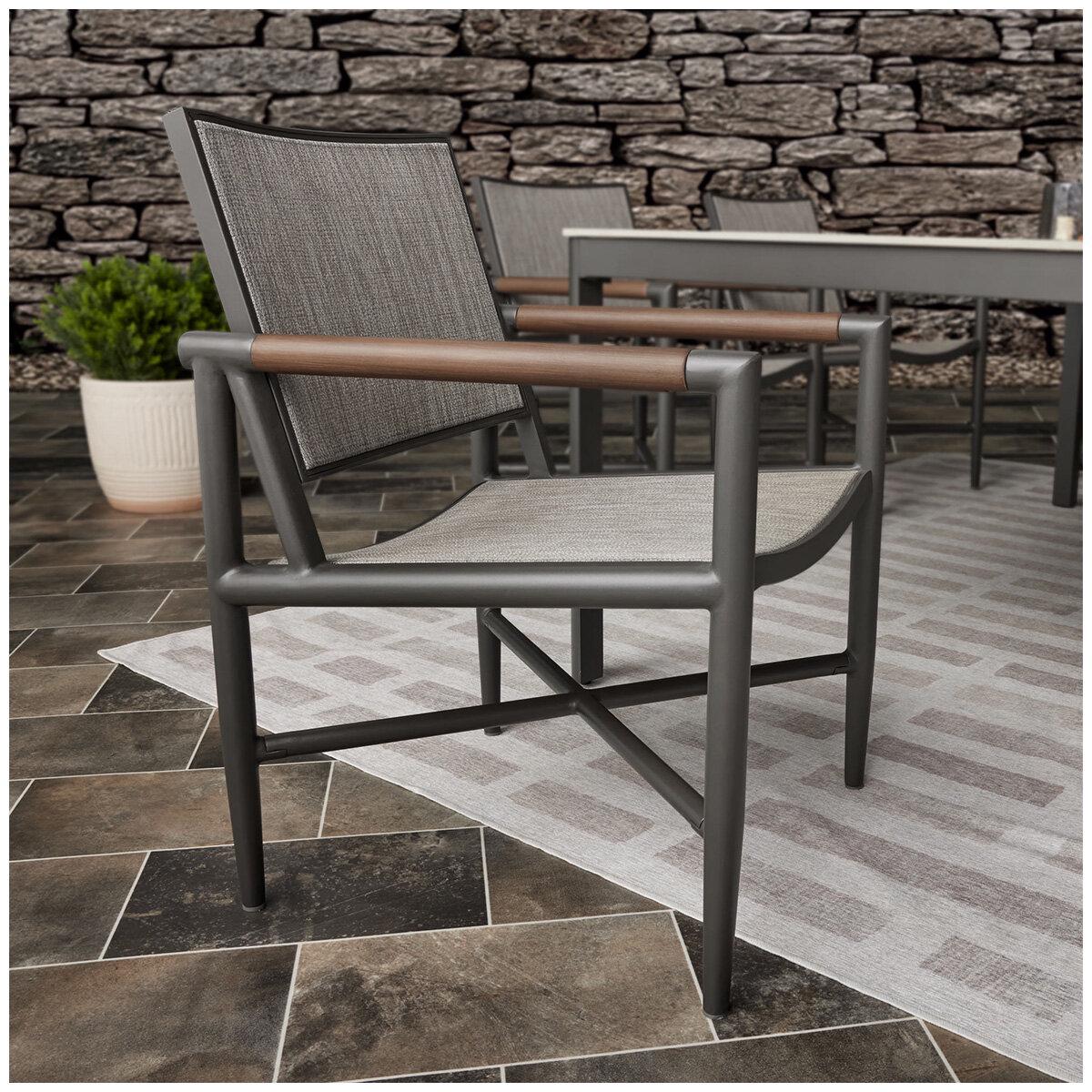 Agio Crosby Sling 7 Piece Dining Set