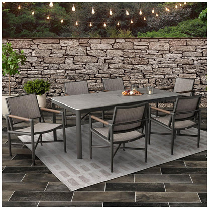 Agio Crosby Sling 7 Piece Dining Set