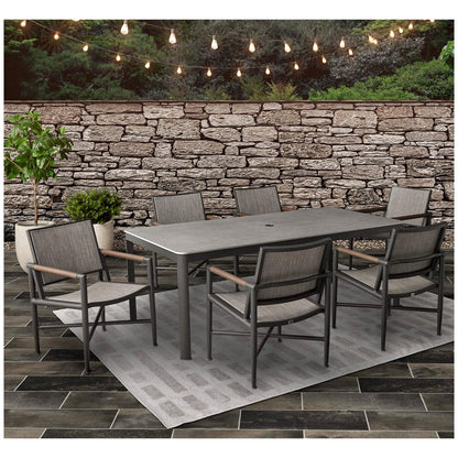 Agio Crosby Sling 7 Piece Dining Set