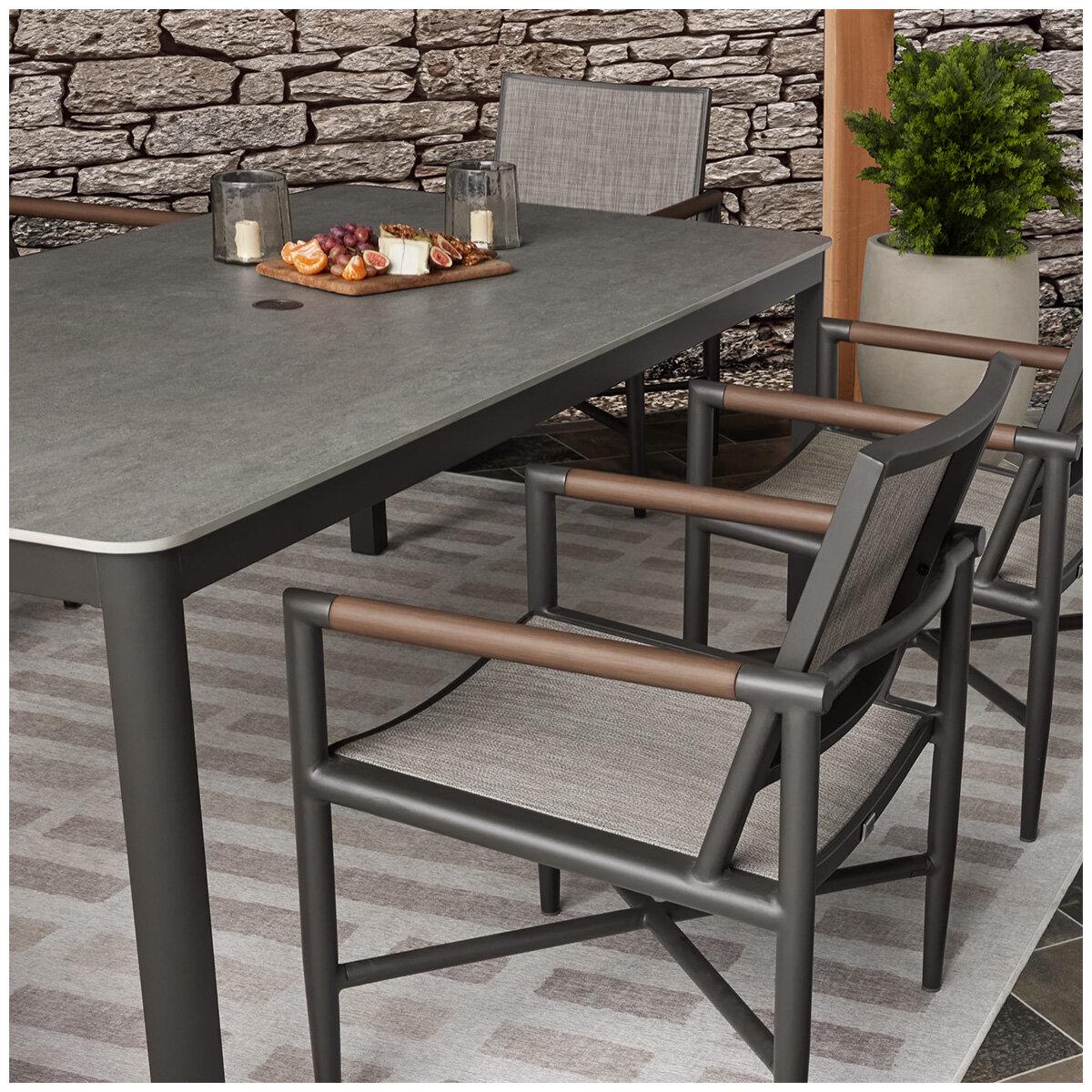 Agio Crosby Sling 7 Piece Dining Set