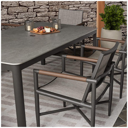Agio Crosby Sling 7 Piece Dining Set