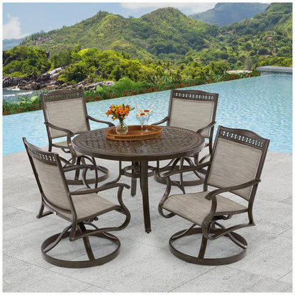 Agio Cullman Sling 5 Piece Dining Set
