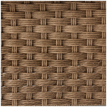 Agio Highcliff Woven Deep Seating With Fireplace Furniture Set 6 Piece