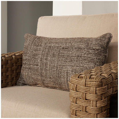 Agio Highcliff Woven Deep Seating With Fireplace Furniture Set 6 Piece