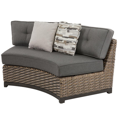 Agio Hudson 7 Piece Sectional Seating With Fire