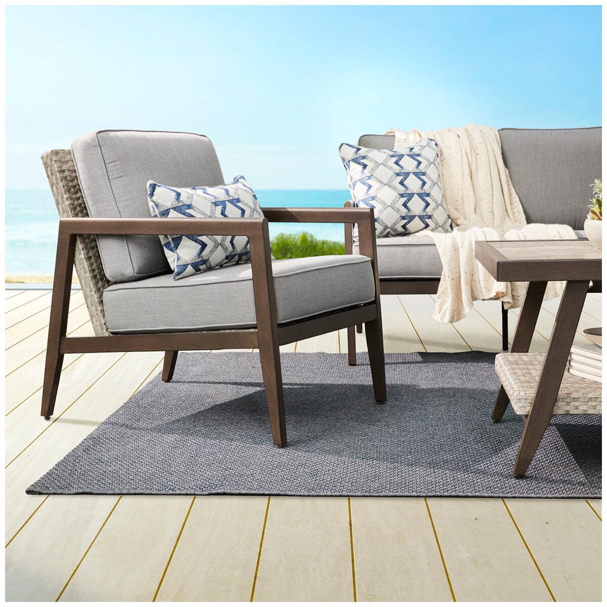 Agio Keats Woven Deep Seating 4 Piece Set