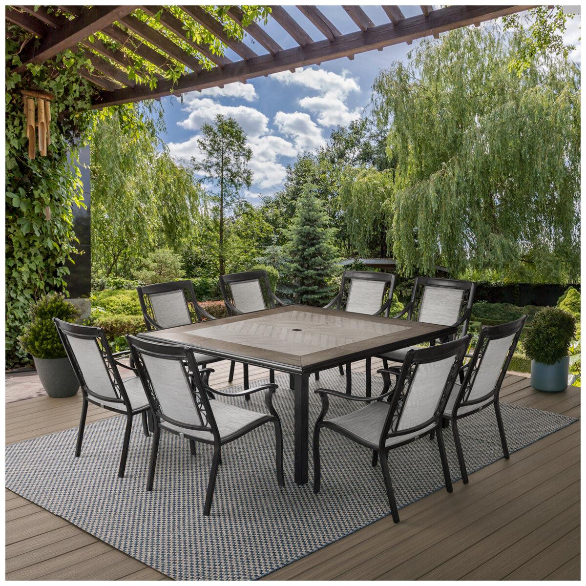 Agio Kimberling Sling 9 Piece Dining Set