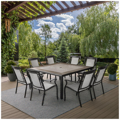 Agio Kimberling Sling 9 Piece Dining Set