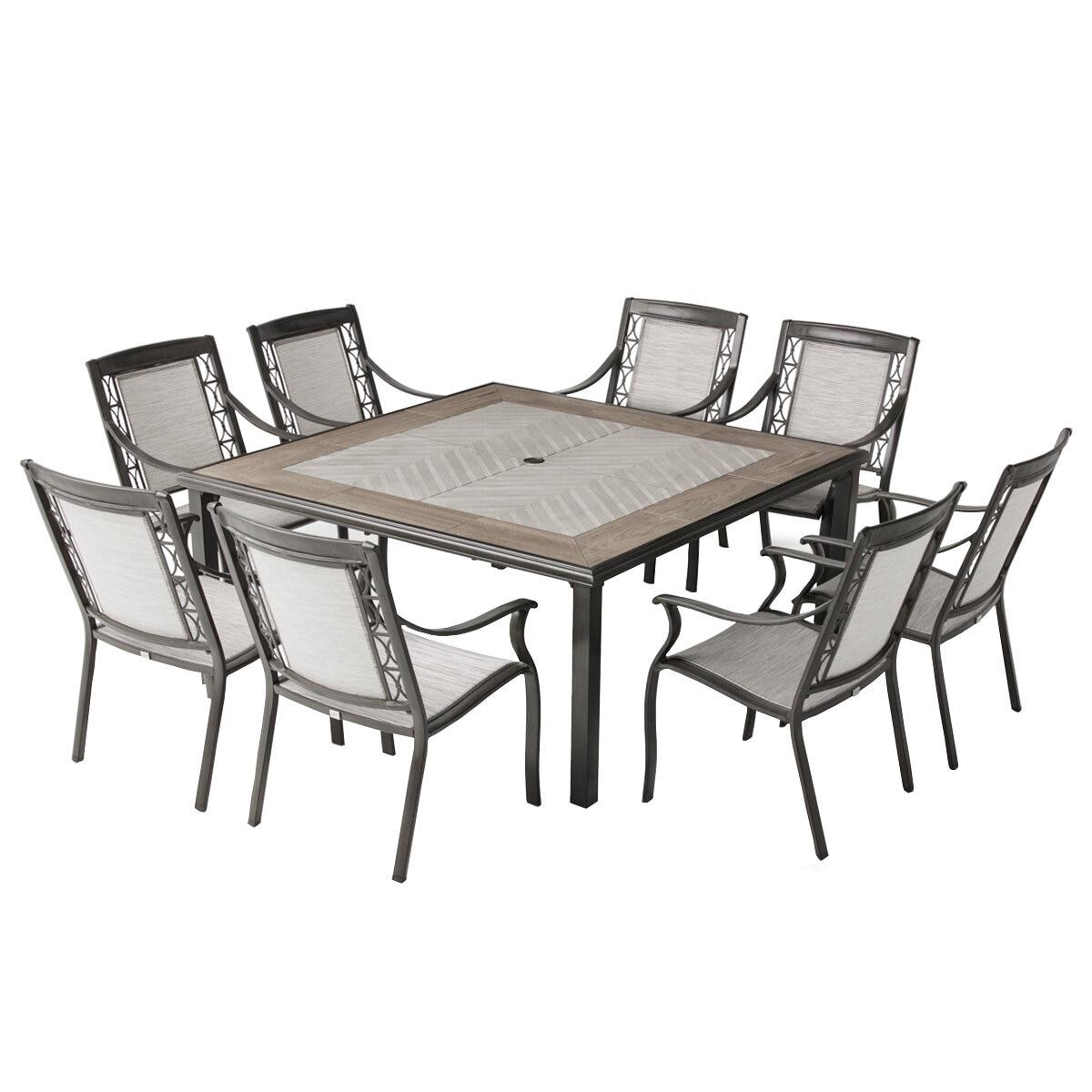 Agio Kimberling Sling 9 Piece Dining Set