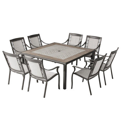 Agio Kimberling Sling 9 Piece Dining Set