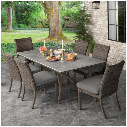 Agio McKinnon Woven 7 Piece Dining Set