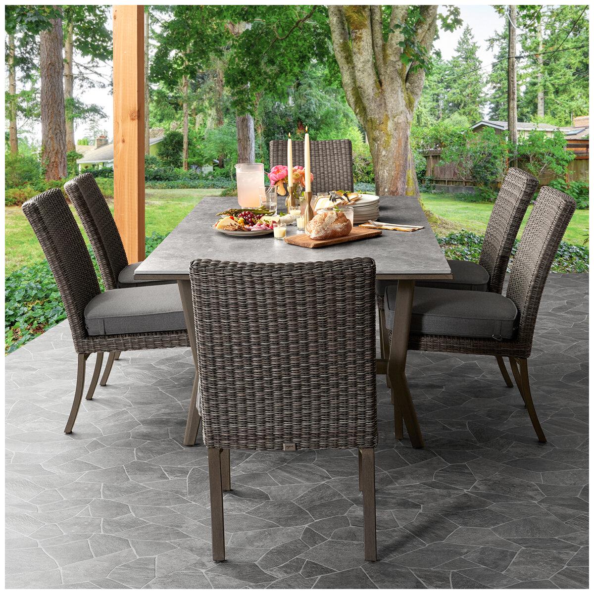 Agio McKinnon Woven 7 Piece Dining Set